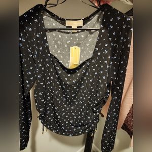 NWT MK Fitted L/S Blouse